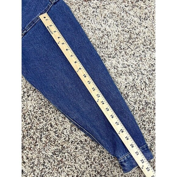 VTG COBRA Mens LARGE NASCAR Jasper Engines Racing Embroidered Denim JEAN JACKET - Picture 7 of 11